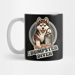 Husky Dumpster diver Mug